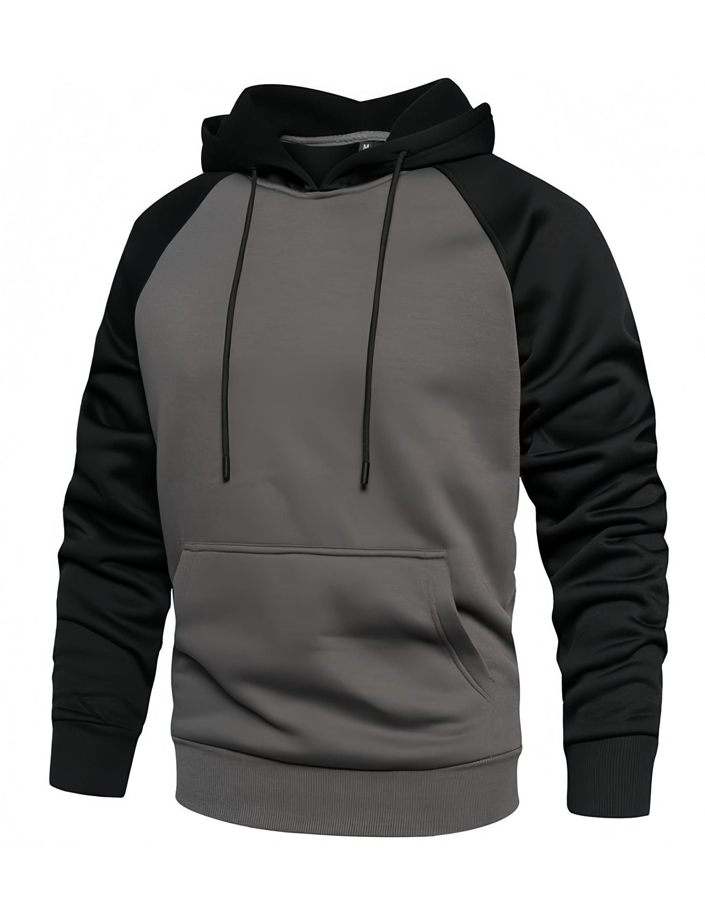 Men’s Dark Gray Black Pullover Hoodie