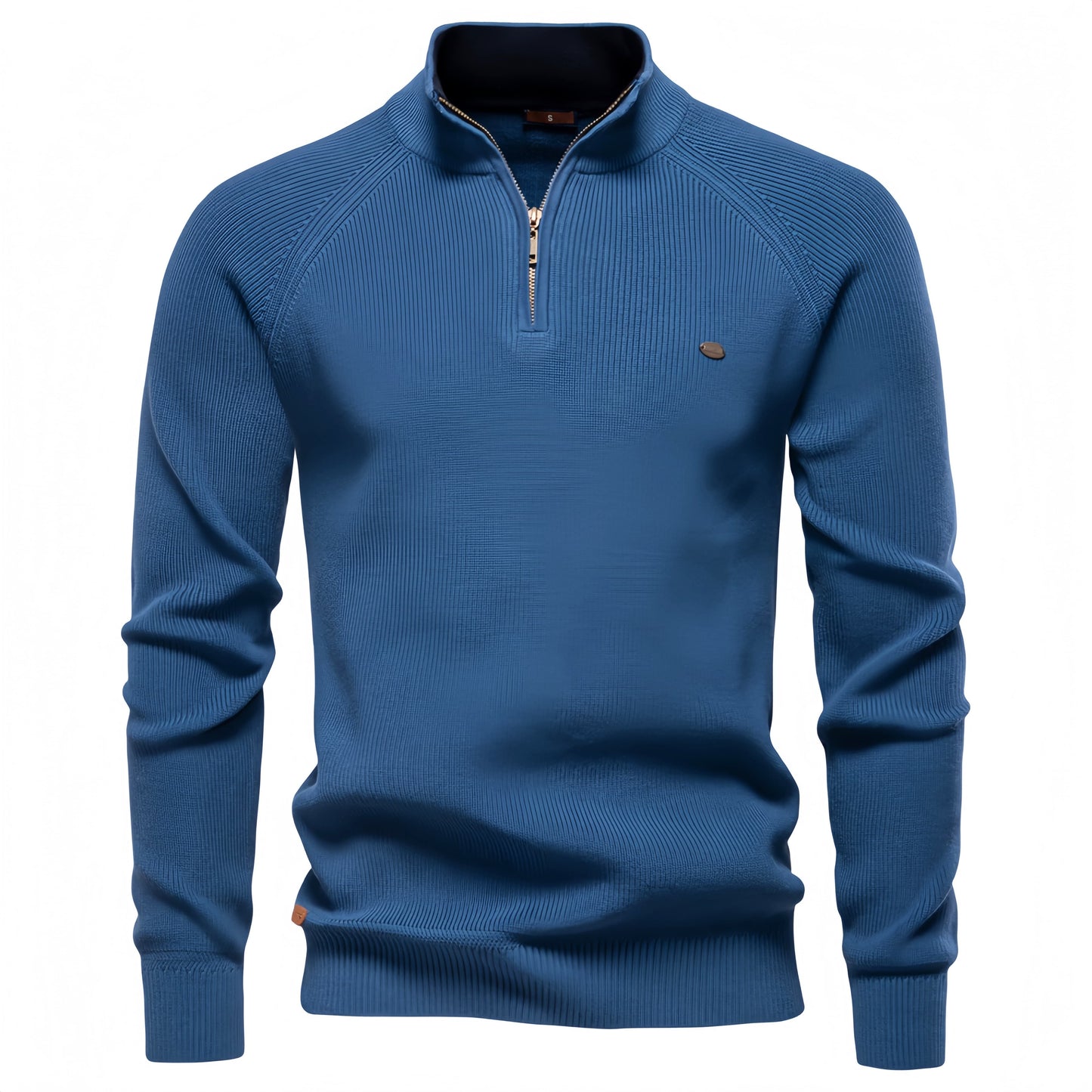 Men’s Solid Color Quarter Zip Sweater